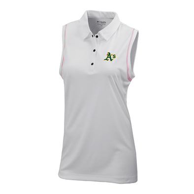 A'S WOMENS OMNI WICK POLO
