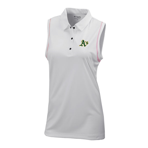 A'S WOMENS OMNI WICK POLO