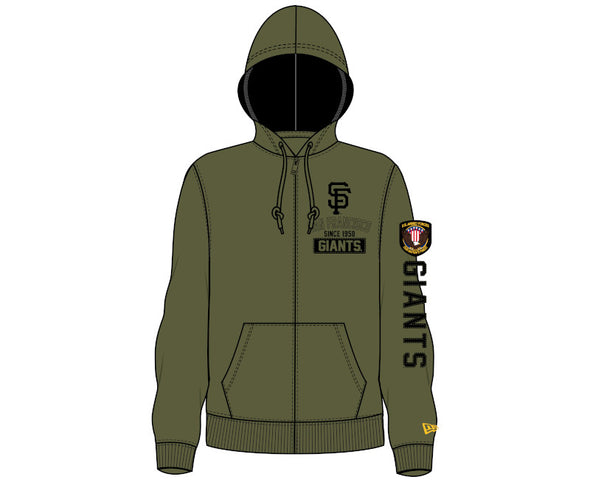 SF ARMED FORCES ZIP HOOD LADIES, SAN FRANCISCO GIANTS