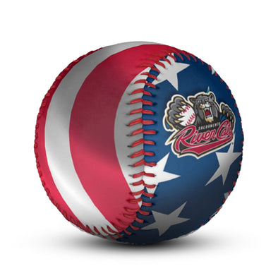 BASEBALL USA FLAG, SACRAMENTO RIVER CATS