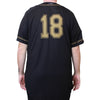 BLACK AND GOLD JERSEY #18 SIZE 48-XL, SACRAMENTO RIVER CATS
