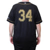 BLACK AND GOLD JERSEY #34 SIZE 48-XL, SACRAMENTO RIVER CATS