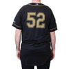 BLACK AND GOLD JERSEY #52 SIZE 44-L, SACRAMENTO RIVER CATS