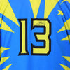 BLUE AND YELLOW DORADOS JERSEY #13 SIZE 48-XL, SACRAMENTO RIVER CATS