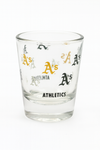 A'S 2 OZ REPEAT SHOT GLASS