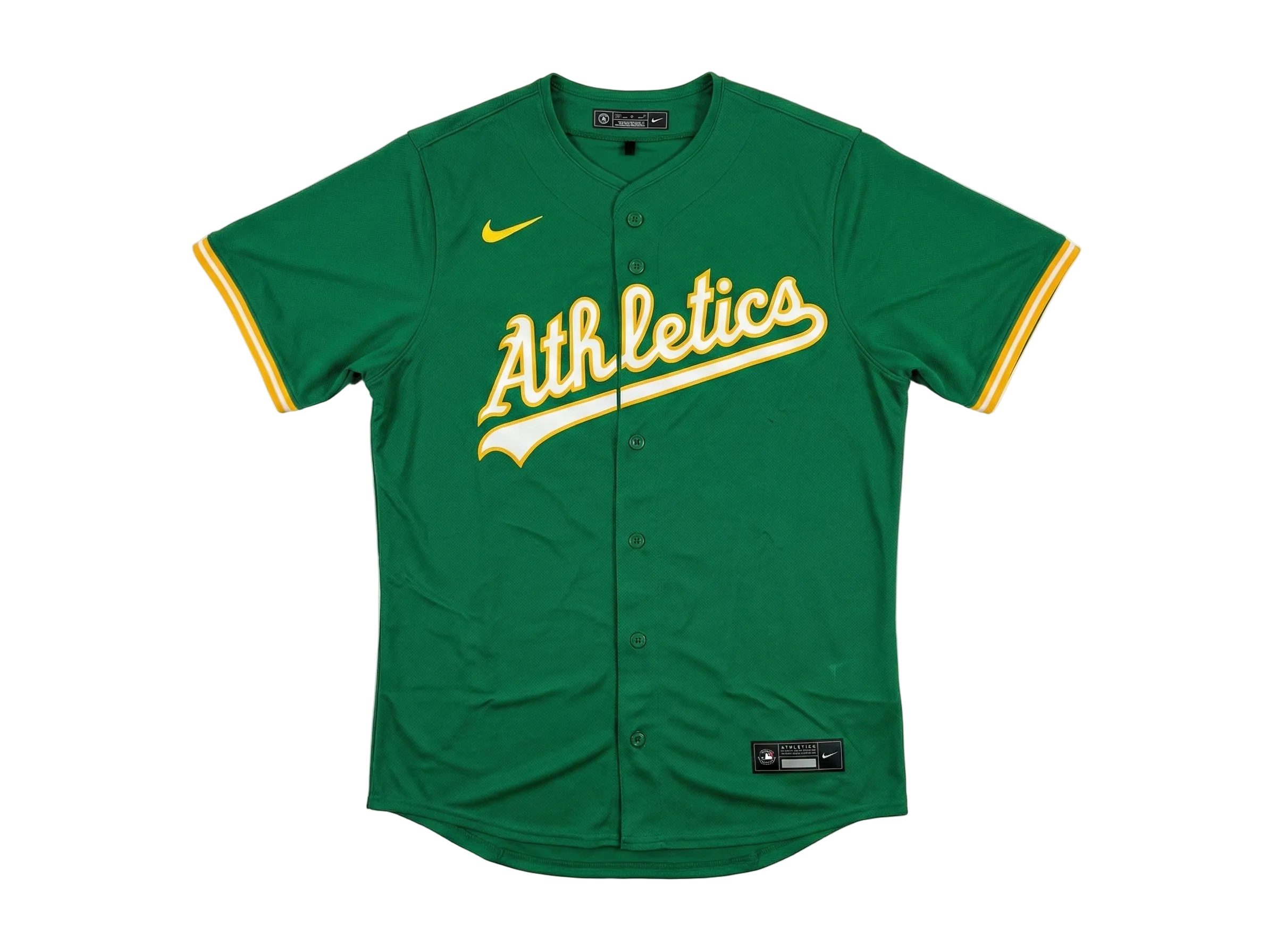 Athletics Adult Jerseys 2X / Gold / Wilson