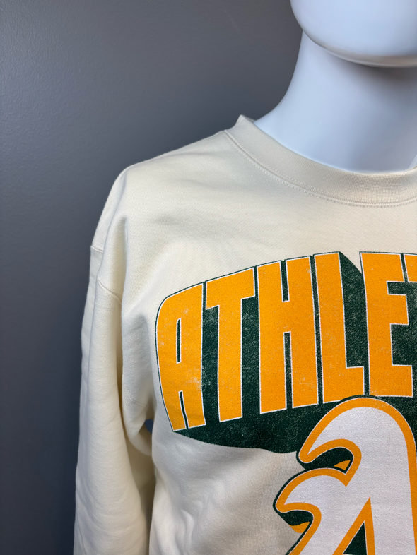 A's Vintage Graphic Crew