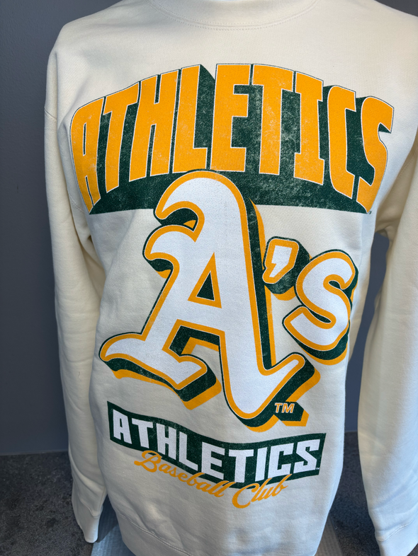 A's Vintage Graphic Crew