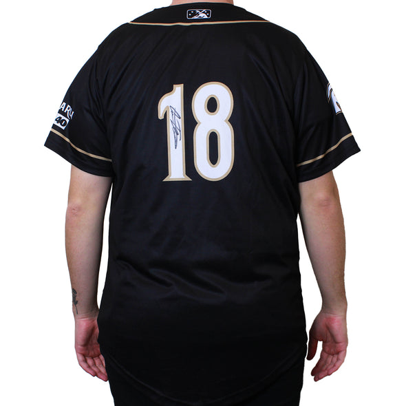 BLACK RIVER CATS MONARCH JERSEY #18 SIZE 48- XL, SACRAMENTO RIVER CATS