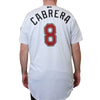 WHITE HOME JERSEY #8 SIZE 48- XL, SACRAMENTO RIVER CATS