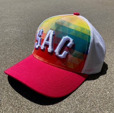 SEGMENTED SAC LADIES HAT, SACRAMENTO RIVER CATS