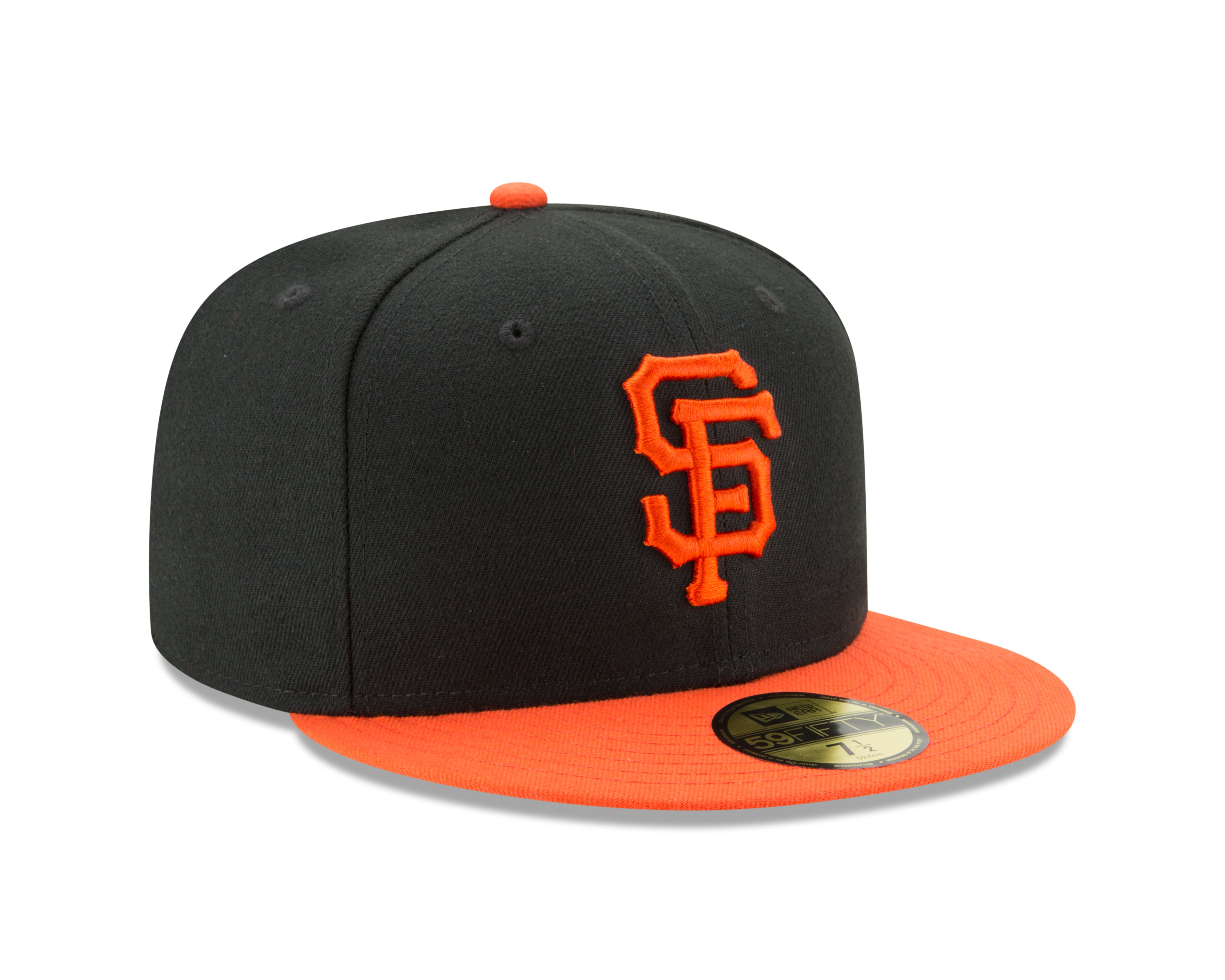 San Francisco Giants New Era Authentic Collection On-Field 59FIFTY Fitted Hat - Black/Orange, Size: 7 3/4