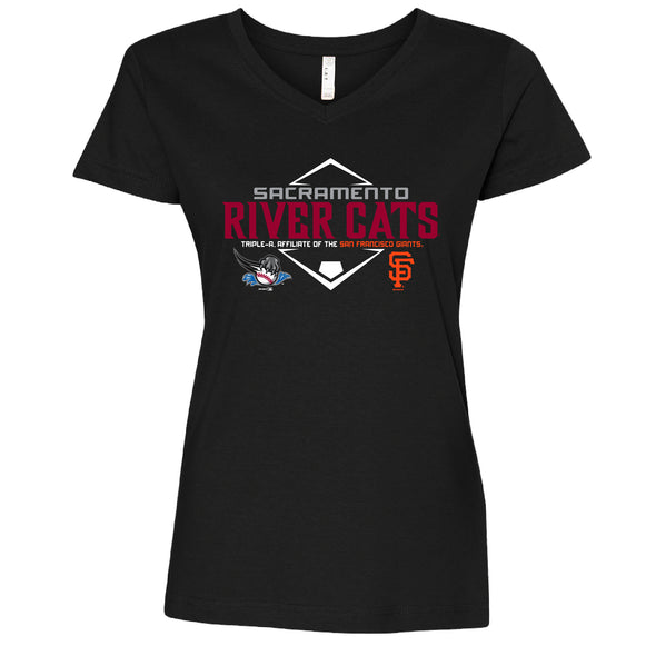 AFFILIATE LADIES UPON T-SHIRT, SACRAMENTO RIVER CATS