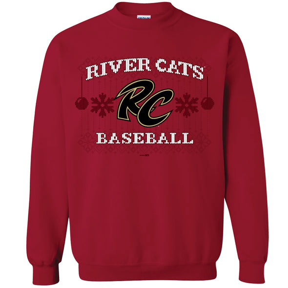 CHRISTMAS CREWNECK SWEATSHIRT, SACRAMENTO RIVER CATS