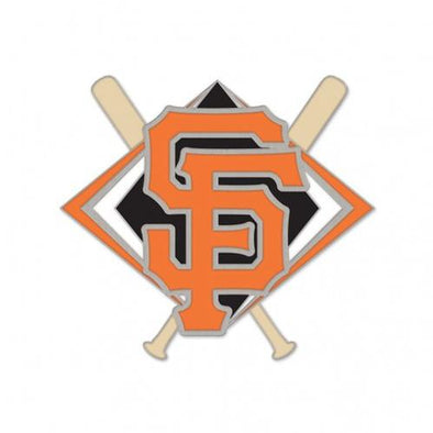 PIN - SF CROSSED BATS, SACRAMENTO RIVER CATS