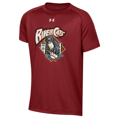 UNDER ARMOUR YOUTH TECH T, SACRAMENTO RIVER CATS