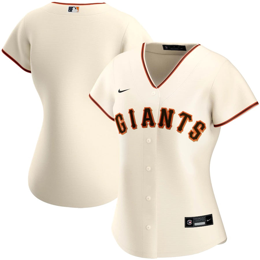 Women's Nike Cream San Francisco Giants Home Replica Team Jersey